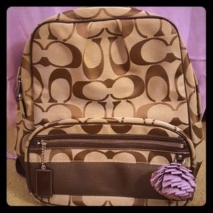 !! Coach Large Signature Backpack !!